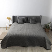 Домашний текстиль Relaxe Home Покрывало VELOUR 220x240 см Grey