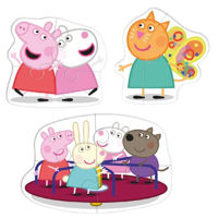 Puzzle Dodo 200339 Puzzle 3în1: Prietenii Peppa Pig