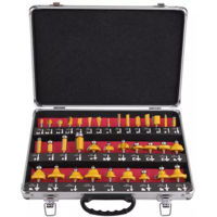 Set de tubulare, bite, duze Hoteche 610113 35 freze lemn (Ø6mm)