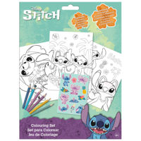 Набор для творчества KiDS Licensing ST00105 Coloring Set With Stickers Stitch (24x6)