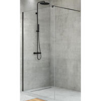 Cabină de duș New Trendy Velio Black 8mm perete sticla 90x200 D-0142B