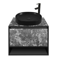 Шкаф под умывальник Montebella Set 53.01 800*500 NERO LED 550 Pantera