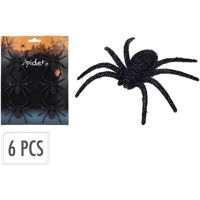 Декор Promstore 53778 Set Paianjeni Halloween 6buc, 9cm