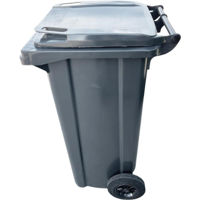 Урна для мусора Uniplast 37199 120 L pe roti (gri inchis) HE