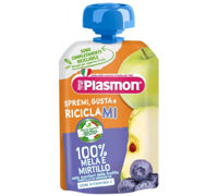 Plasmon Пюре яблоко-черника (6+ мес) 100 г