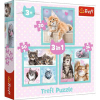 Головоломка Trefl 34862 Puzzles 3in1 Sweet animals