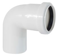 Cot PVC D. 50 / 90° (alb)  EGEPLAST