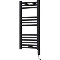Uscător de prosoape Radiva Haiti 500x800 mm Flat (negru mat) electric