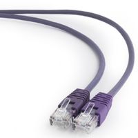 1 m, Patch Cord  Purple, PP12-1M/V, Cat.5E, Cablexpert, molded strain relief 50u" plugs