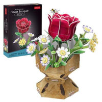 Конструктор Cubik Fun W3301h 3D puzzle Buchet de trandafiri, 120 elemente