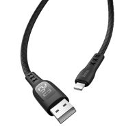 Hoco Cable USB to Lightning S6 Sentinel with Timing Display 2.4A 1.2m, Black