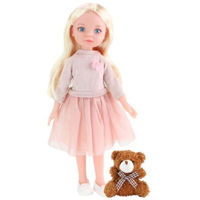 Кукла Essa 92055-D Mica Milly, cu ursuleț, 35cm