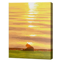 Tablou pe numere Art Gallery EX7928 Motan langa apa 30x40cm Eco