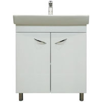 Dulap pentru lavoar Bayro Dalas под умыв. Neon 600 белый мат