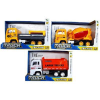 Машина Promstore 38277 Машина строительная красная 3 вида 1:18 27.5x17.5x10cm