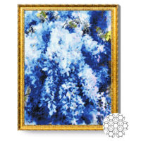 Картина по номерам Art Gallery GA83279 Mozaic cu diamante 40x50cm Flori albastre