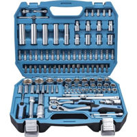 Set de unelte de mână Hoegert Set de capete tubulare si accesorii 1/4, 1/2 112 buc HT1R432