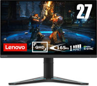 27" Lenovo G27q-20, Black, IPS, 2560x1440, 165Hz, GSync+FreeSync, 1msMPRT, 400cd,DCR 3M:1 HDMI+DP