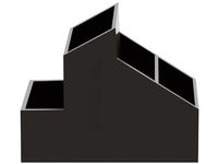 Organizator pentru depozitarea obiectelor mici Skyline 4 compartimente, 13X10X9cm, negru