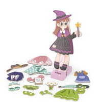 Игрушка Viga 44635 Set de elemente magnetice Îmbracă fetița