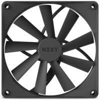 PC Case Fan NZXT F140Q, 140x140x26mm, 18.7-23dB, 42.92-101CFM, 500-1200RPM, FDB, 4 Pin, Black