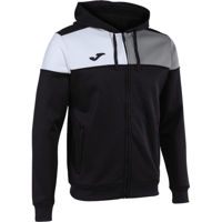 Одежда для спорта Joma Crew V Zip-Up Hoodie Black Grey White (2XL) 103087.111