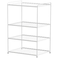 Raft pentru încălțăminte Teknotel EG206 Raft pantofi 3 niveluri, metal alb