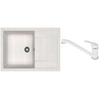 Мойка кухонная со смесителем Dr.Gans Techno 760 + SanDonna F 1066 alb