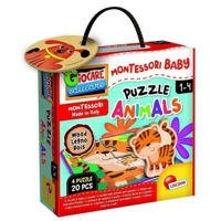 Головоломка Lisciani Giochi 96848 Set educational MONTESSORI puzzle Animale, cod 57937
