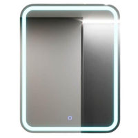 Oglindă baie Bayro Sonata LED touch 600x760 dreapta alb