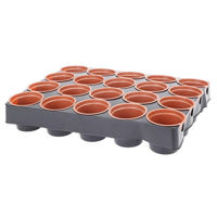 Цветочный горшок ProGarden 50565 Поддон для рассады с горшками 20 шт, 29.5x24.5x5cm
