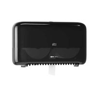 Dispenser Dublat Hartie Igienica Mid-Size T7, Negru, Tork