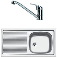 Мойка кухонная со смесителем Franke 101.0636.551 ESN 611-86 ST + Basic Crom