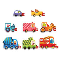 Головоломка Mideer MD3140 Seria de puzzle-uri Transport, 8 în 1, nivelul 1