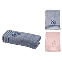 Домашний текстиль Promstore 55986 Prosop de baie 70x140cm NewHome cu broderie, bumbac, 2 culori