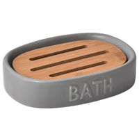 Accesoriu pentru baie Tendance 43665 Bath Bathroom серая керамика+бамбук