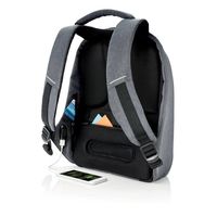 Backpack Bobby Compact, anti-theft, P705.655 for Laptop 14" & City Bags, Camouflage Blue