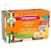 Plasmon пюре из яблок и бананов (4+ мес) 2 x 104 г