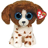 Jucărie de pluș TY TY36487 MUDDLES brown/white dog 24 cm