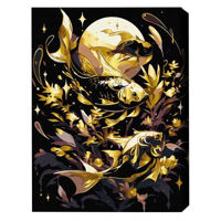 Картина по номерам BrushMe BSB0010FC 40x50сm (pânză neagră/fără cutie) Misterele din adâncuri