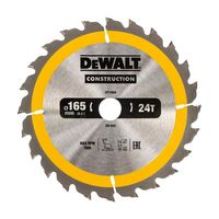 Panza circulara DEWALT 165x20mm 24T DT1934