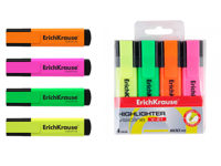 Набор маркеров скошенных ErichKrause Visioline 4цвета, 0.6-5mm