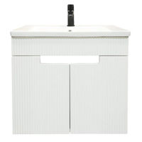 Dulap pentru lavoar Bayro подвесной Positano Duo под умыв. Argo 600 белый мат