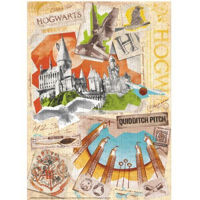 Головоломка Dodo 200503 Puzzle Hogwarts și terenul de Quidditch, seria Harry Potter, 450el