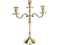 Candelabru de 3 luminari, H34сm, auriu, metal