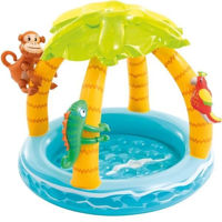 Бассейн надувной Intex 58417 Piscina gonflabilă pentru copii „Palmierii pe insula tropicală 120 x 86 cm, 1+