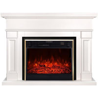Șemineu electric ArtFlame Riga & Richi, 1020x1360x330 mm, Alb