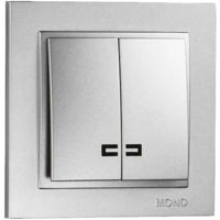 Выключатель электрический Mono Electric Выключатель 2P серебристый, освещение Despina