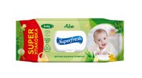 Şerveţele umede pentru copii SuperFresh Aloe, 120 buc.