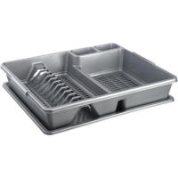 Сушка для посуды Sanja Пластиковая сушилка для посуды, антрацитовая (2069AN)